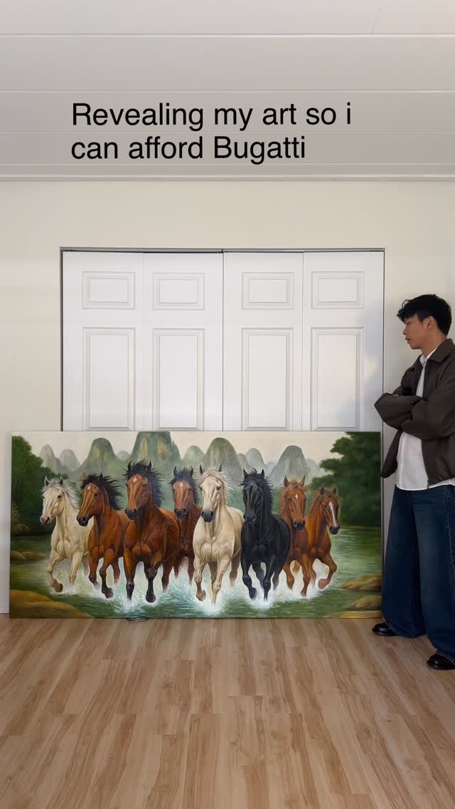 Painter in the studio