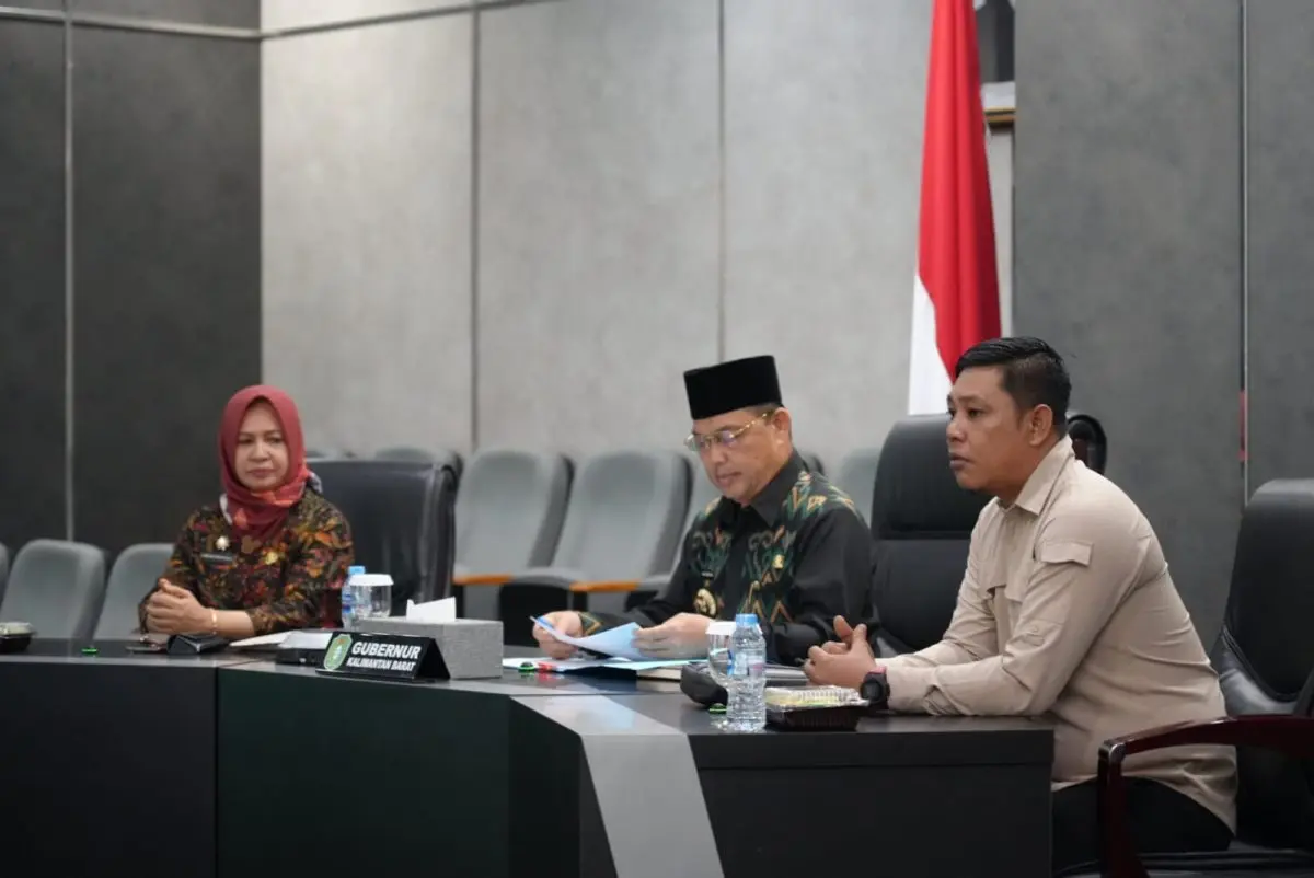 Rakor MBG Nasional, Gubernur Ria Norsan Ikuti Arahan Penguatan Dukungan Pemda