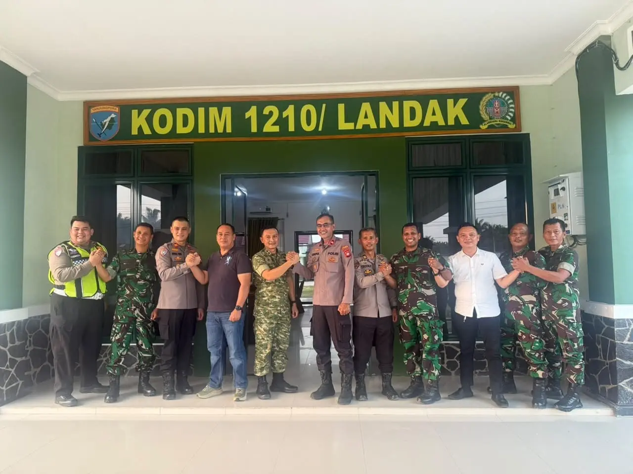 Polres Landak Perkuat Sinergitas Dengan Kodim 1210/Landak, Bahas Stabilitas Kamtibmas