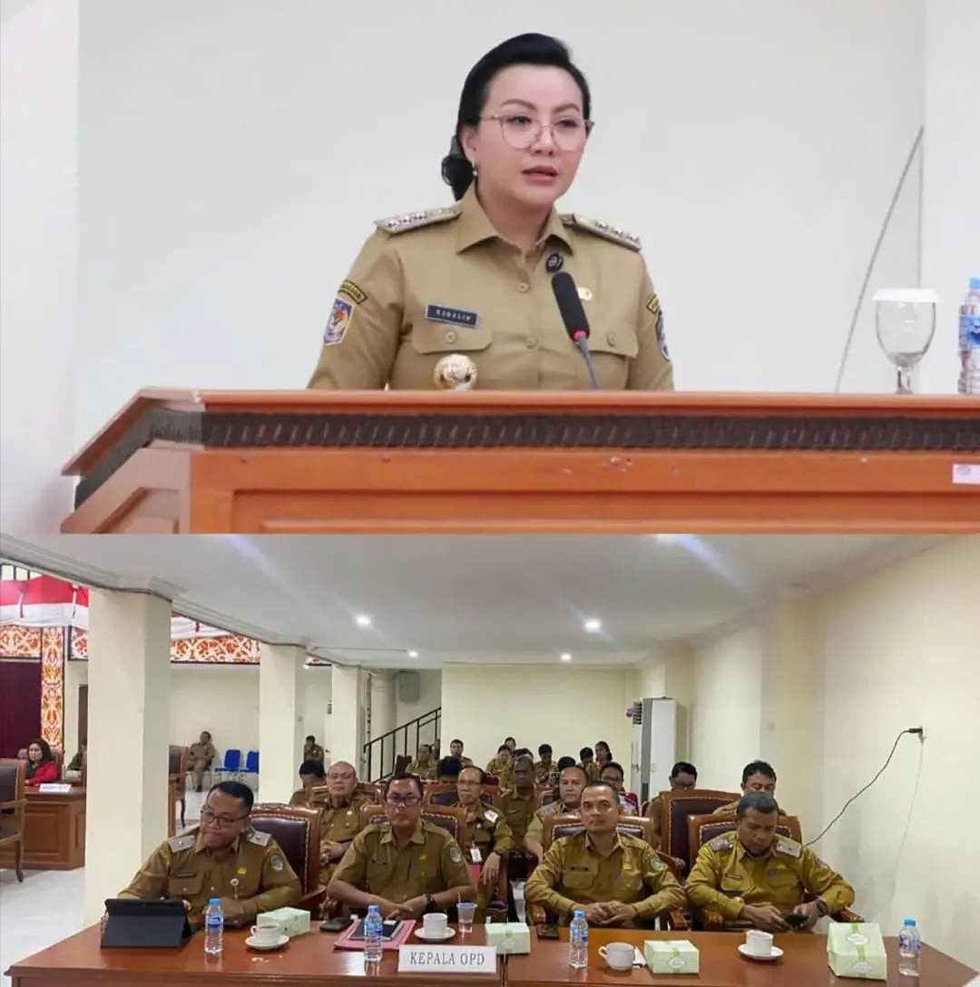 Bupati Karolin Sampaikan Nota Keuangan RAPERDA APBD 2026 kepada DPRD Landak