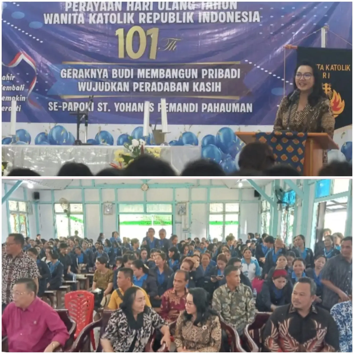 Bupati Landak Hadiri Perayaan 101 Tahun WKRI se-Paroki St. Yohanes Pemandi Pahauman