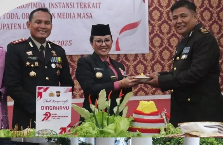 Bupati Landak Hadiri Peringatan Hari Bhayangkara ke-79, Ajak Polri Terus Berbenah dan Terbuka Terhadap Kritik