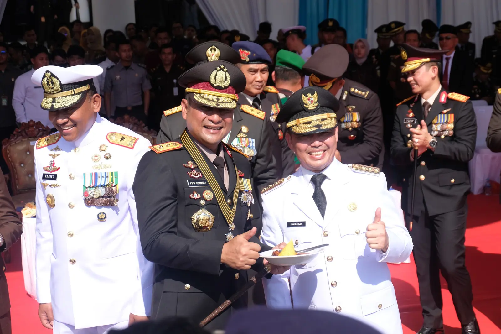 Meriah dan Khidmat, Polda Kalbar Gelar Upacara HUT Bhayangkara ke-79 di Kantor Gubernur
