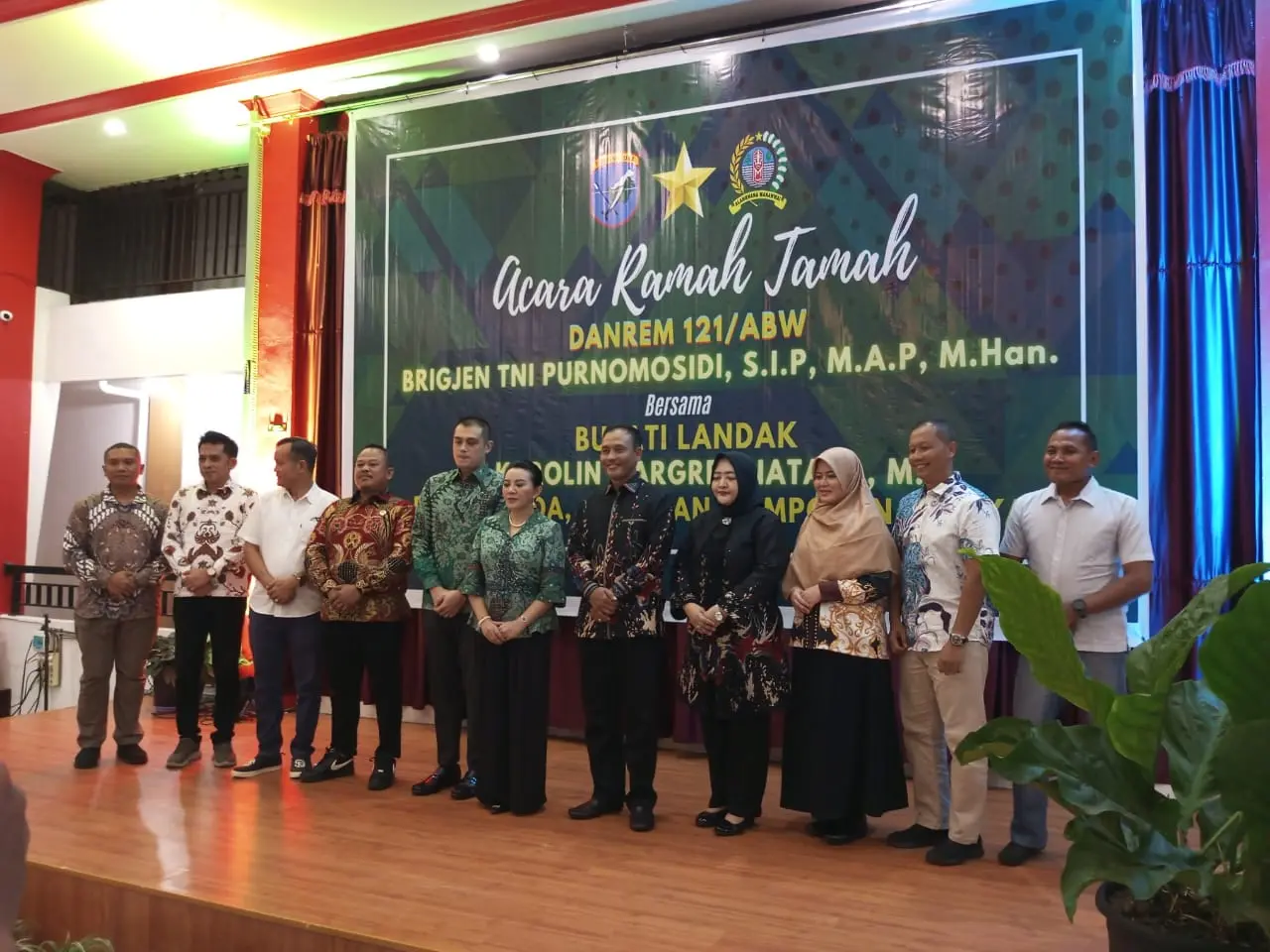 Pemkab Landak Sambut Kunjungan Danrem 121/ABW, Komitmen Bersama Jaga Stabilitas dan Pembangunan Daerah