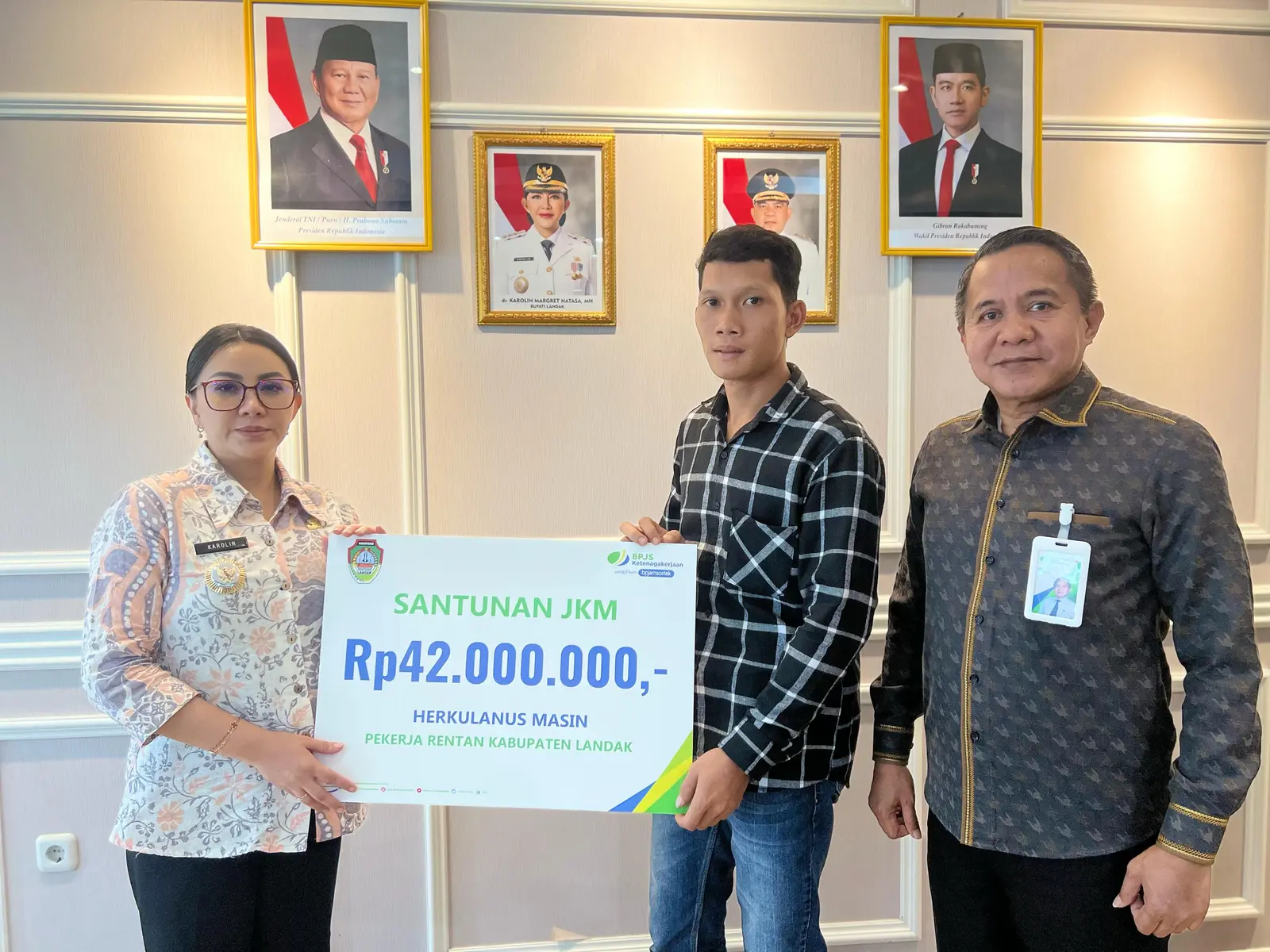 Landak Urutan Dua Tertinggi Di Kalbar Kepesertaan BPJS Ketenagakerjaan