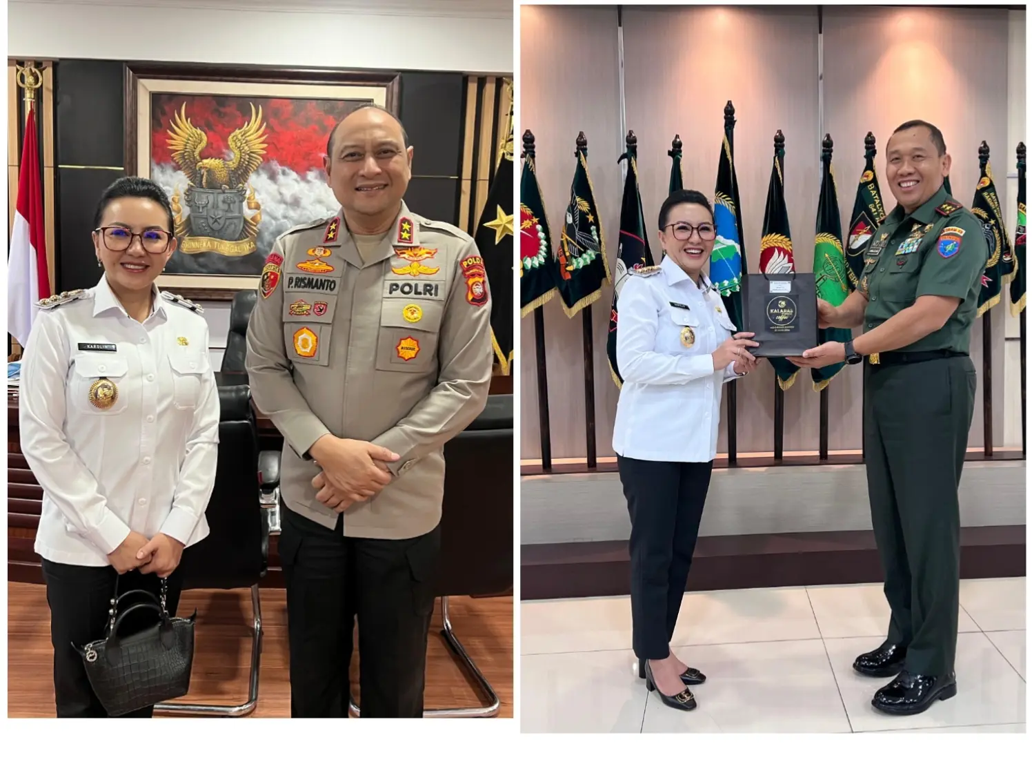 Bahas Ketahanan Pangan, Karolin Kunjungi Pangdam XII/Tanjungpura dan Polda Kalbar