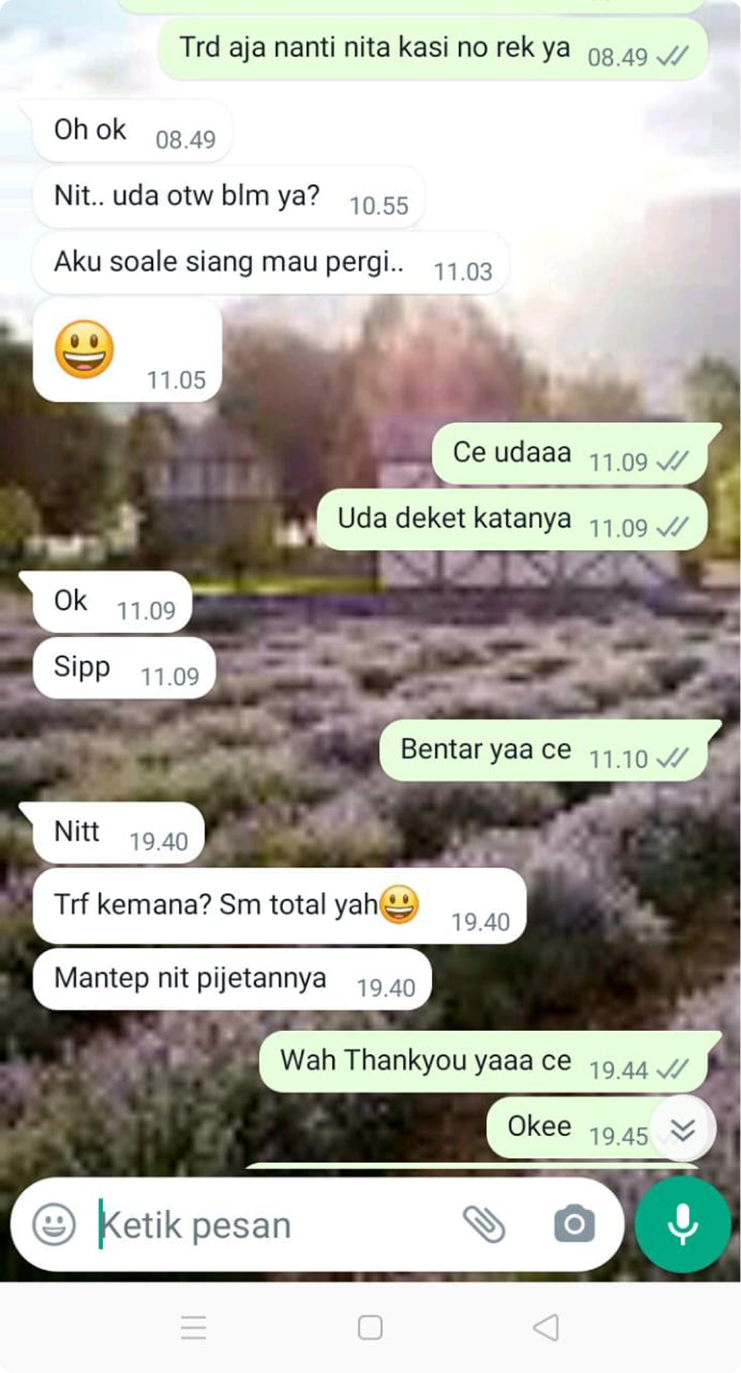Screenshot testimoni pelanggan Natty Wellness Spa 4