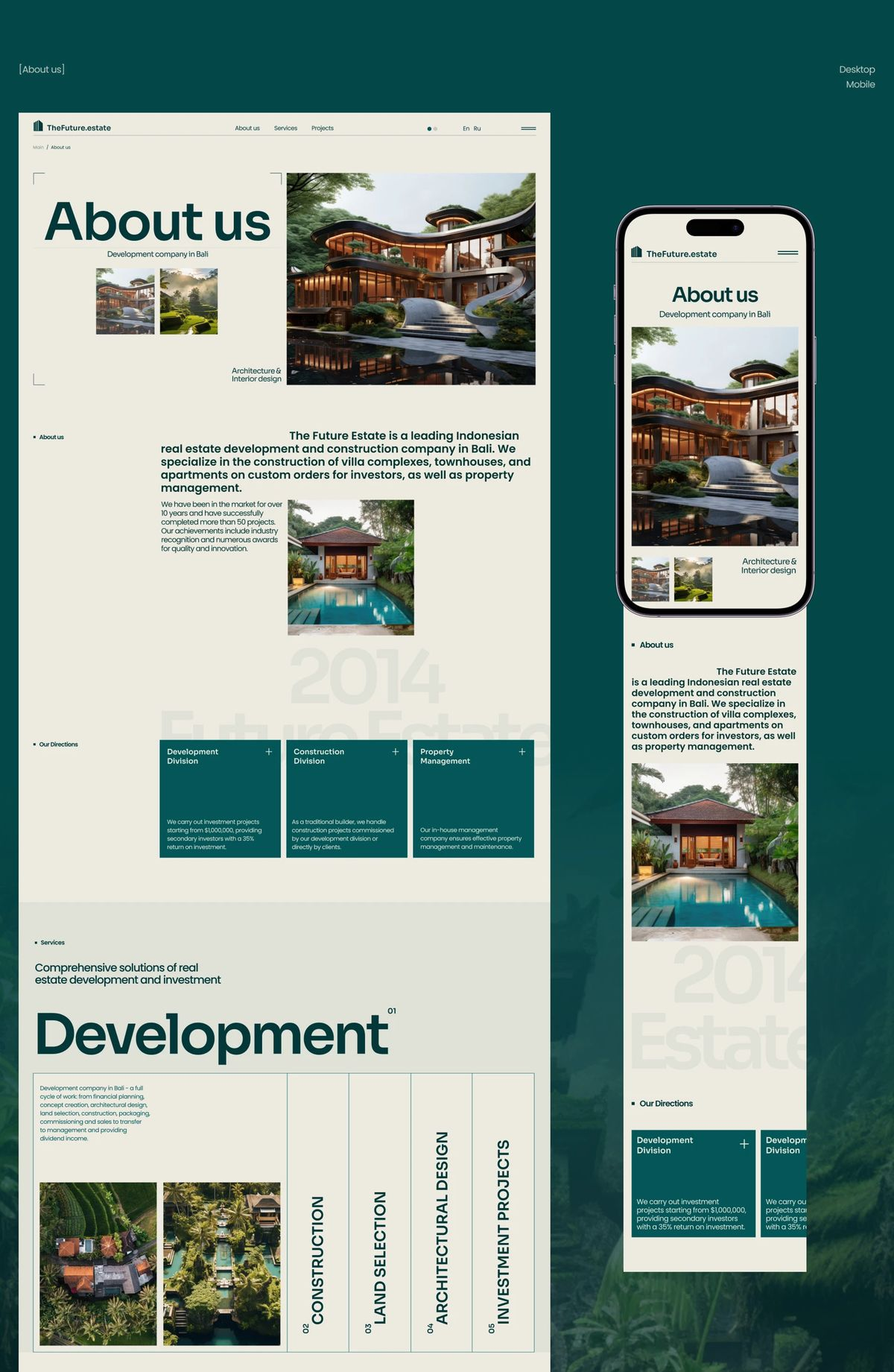 Website being generated